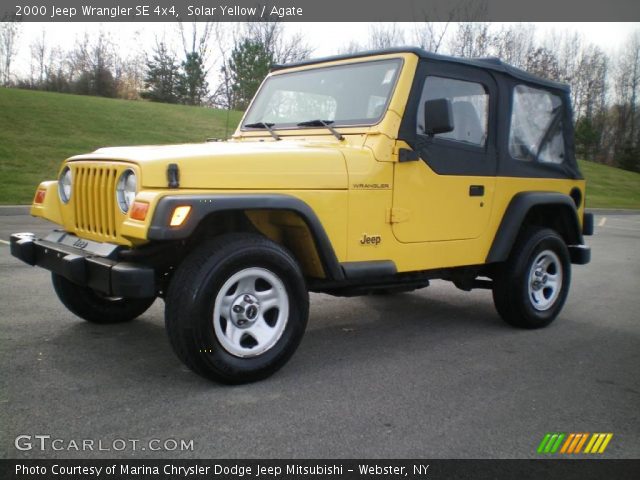 2000 Jeep Wrangler SE 4x4 in Solar Yellow