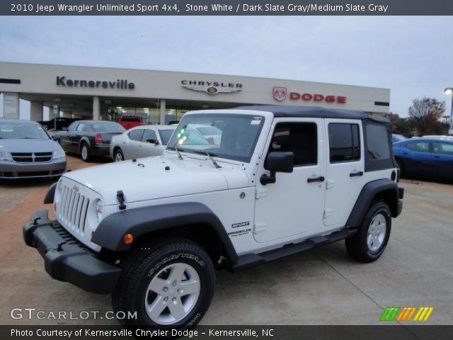 2010 Jeep Wrangler Unlimited Sport 4x4 in Stone White