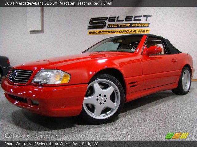 2001 Mercedes-Benz SL 500 Roadster in Magma Red