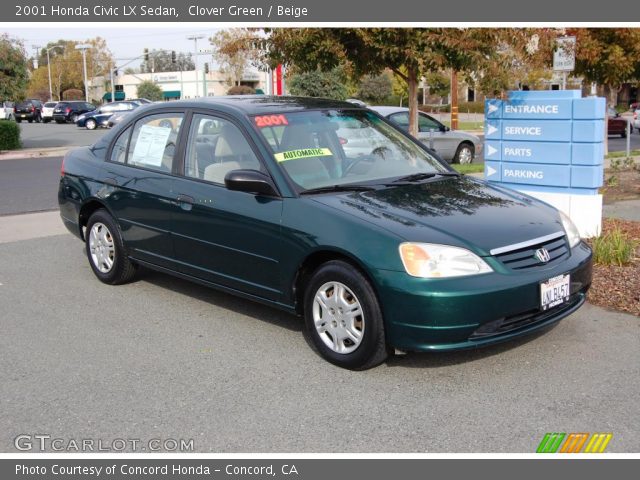 2001 Honda Civic LX Sedan in Clover Green