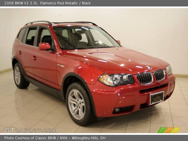 2006 BMW X3 3.0i in Flamenco Red Metallic