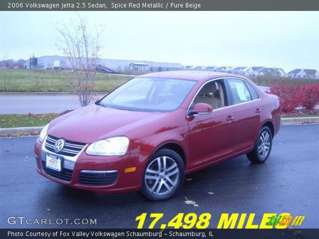 2006 Volkswagen Jetta 2.5 Sedan in Spice Red Metallic