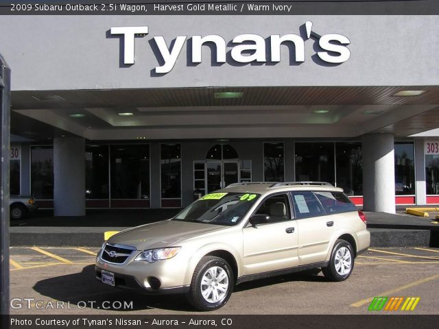 2009 Subaru Outback 2.5i Wagon in Harvest Gold Metallic