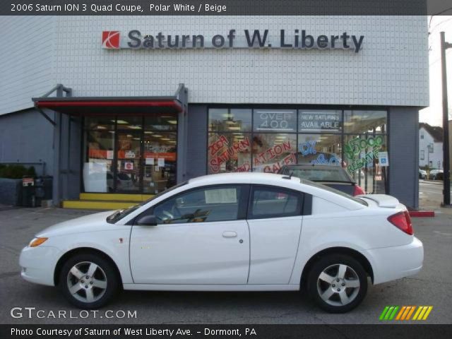 2006 Saturn ION 3 Quad Coupe in Polar White