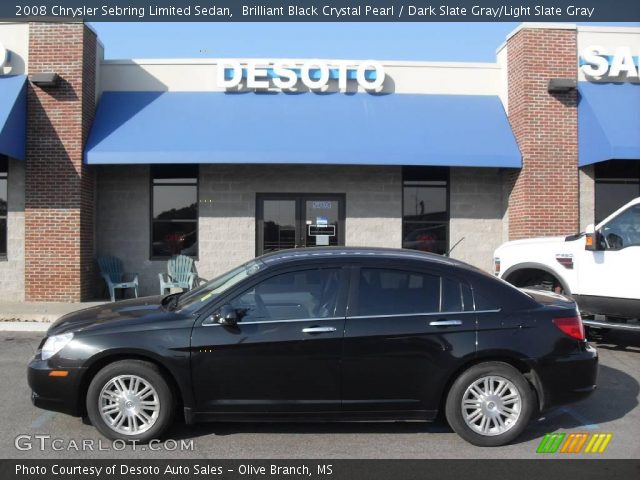 2008 Chrysler Sebring Limited Sedan in Brilliant Black Crystal Pearl