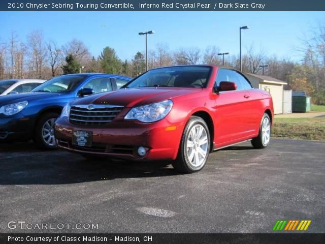 2010 Chrysler Sebring Touring Convertible in Inferno Red Crystal Pearl