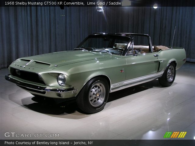 1968 Shelby Mustang GT500 KR Convertible in Lime Gold