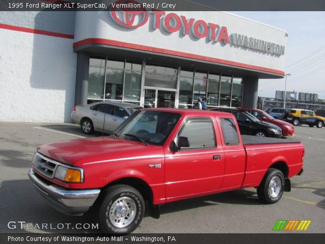 1995 Ford Ranger XLT SuperCab in Vermillion Red