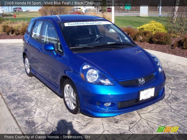2008 Honda Fit Sport in Vivid Blue Pearl