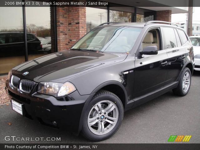 2006 BMW X3 3.0i in Black Sapphire Metallic