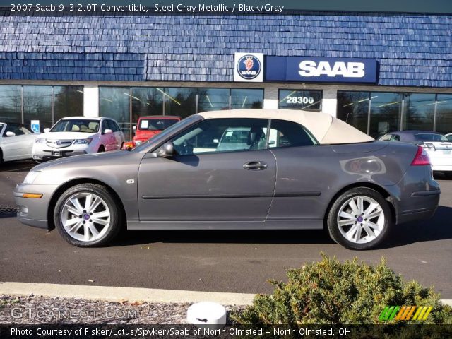 2007 Saab 9-3 2.0T Convertible in Steel Gray Metallic