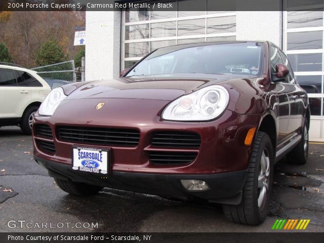 2004 Porsche Cayenne S in Carmona Red Metallic