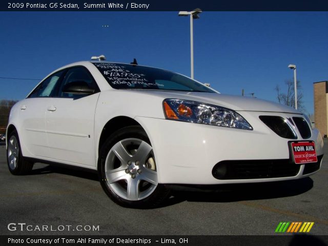 2009 Pontiac G6 Sedan in Summit White