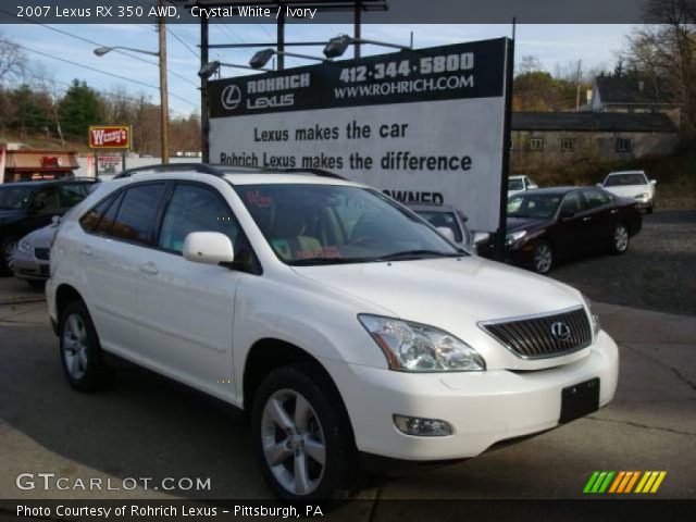 2007 Lexus RX 350 AWD in Crystal White