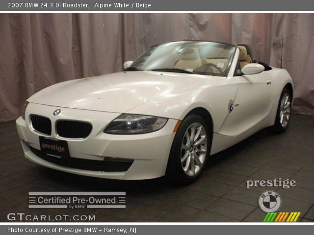 2007 BMW Z4 3.0i Roadster in Alpine White