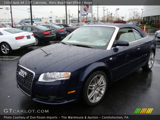 2009 Audi A4 2.0T Cabriolet in Moro Blue Pearl Effect