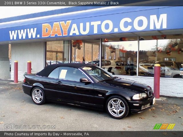 2001 BMW 3 Series 330i Convertible in Black Sapphire Metallic