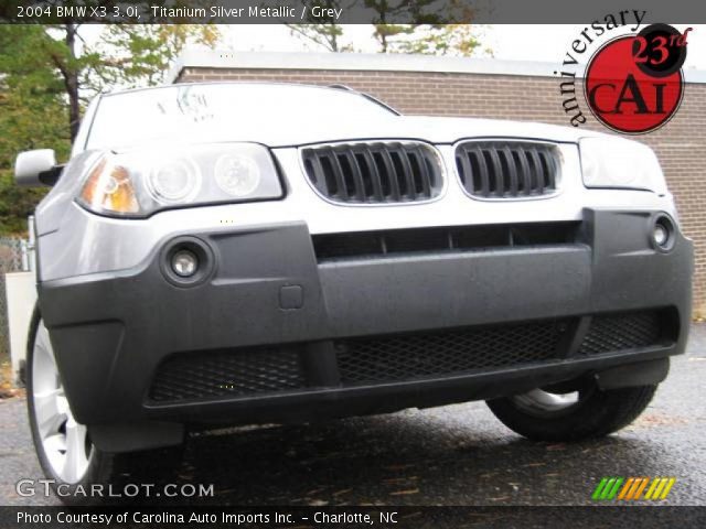 2004 BMW X3 3.0i in Titanium Silver Metallic