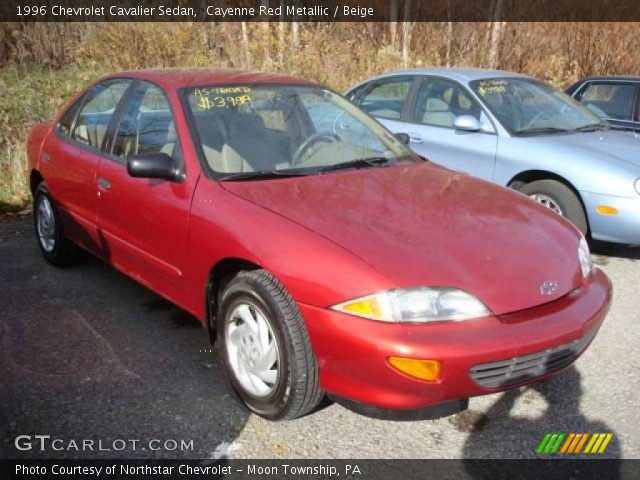 1996 Chevrolet Cavalier Sedan in Cayenne Red Metallic