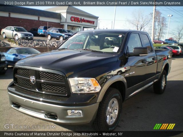 2010 Dodge Ram 1500 TRX4 Quad Cab 4x4 in Brilliant Black Crystal Pearl