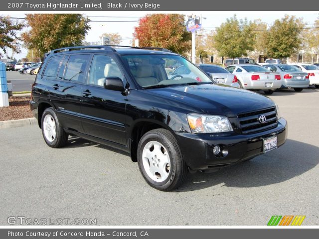 2007 Toyota Highlander Limited in Black