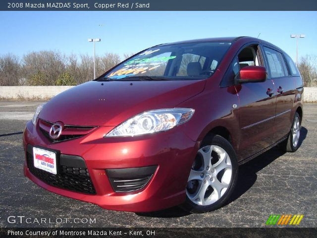 2008 Mazda MAZDA5 Sport in Copper Red