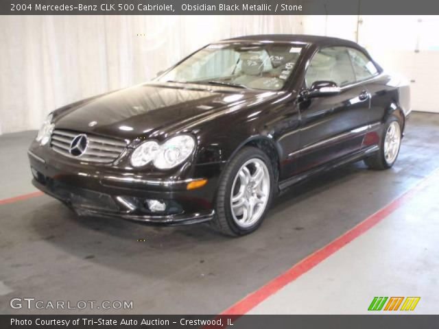 2004 Mercedes-Benz CLK 500 Cabriolet in Obsidian Black Metallic
