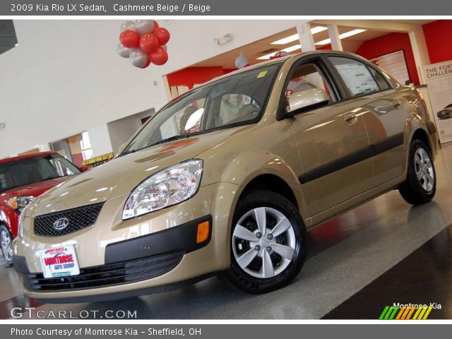 2009 Kia Rio LX Sedan in Cashmere Beige