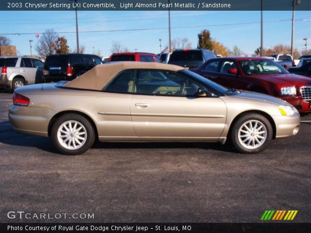 2003 Chrysler Sebring LXi Convertible in Light Almond Pearl Metallic