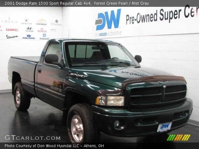 Forest Green Pearl 2001 Dodge Ram 1500 Sport Regular Cab