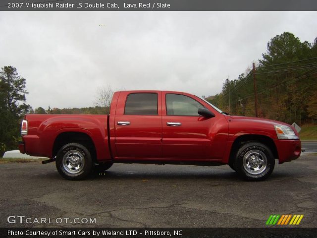 2007 Mitsubishi Raider LS Double Cab in Lava Red