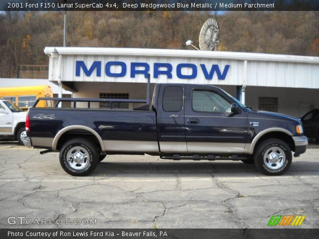 2001 Ford F150 Lariat SuperCab 4x4 in Deep Wedgewood Blue Metallic