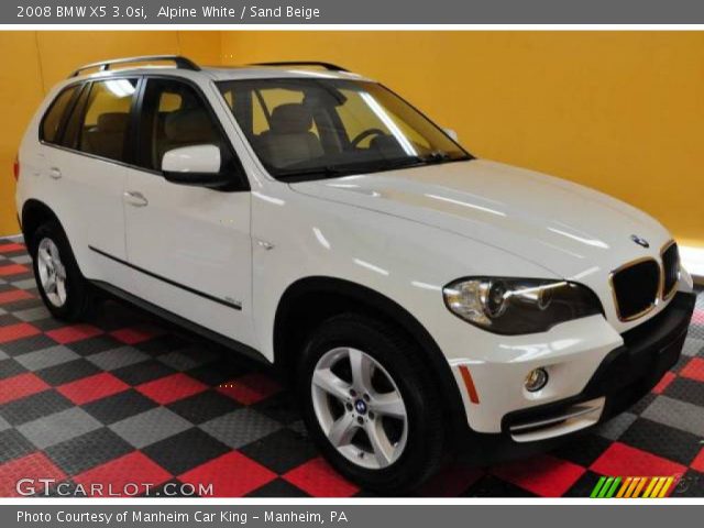 2008 BMW X5 3.0si in Alpine White