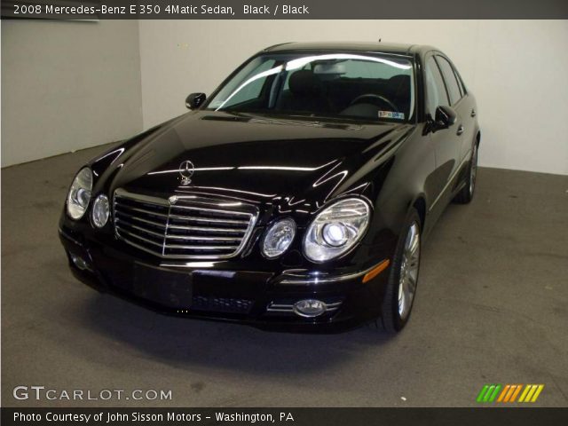 2008 Mercedes-Benz E 350 4Matic Sedan in Black