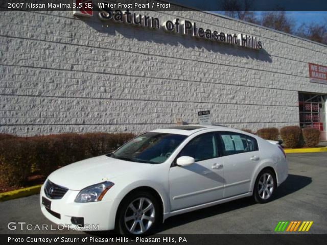 2007 Nissan Maxima 3.5 SE in Winter Frost Pearl
