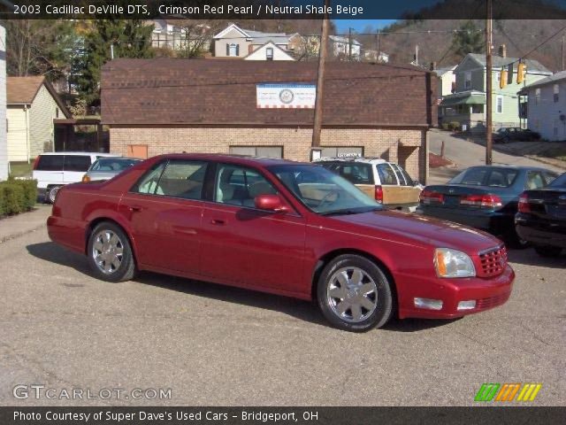 2003 Cadillac DeVille DTS in Crimson Red Pearl