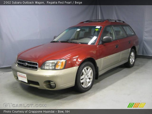 2002 Subaru Outback Wagon in Regatta Red Pearl