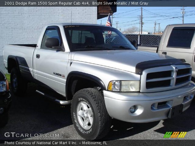 2001 Dodge Ram 1500 Sport Regular Cab 4x4 in Bright Silver Metallic
