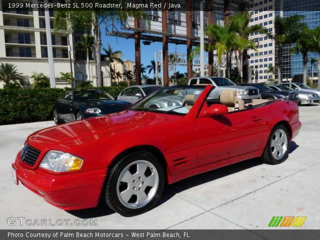 1999 Mercedes-Benz SL 500 Roadster in Magma Red