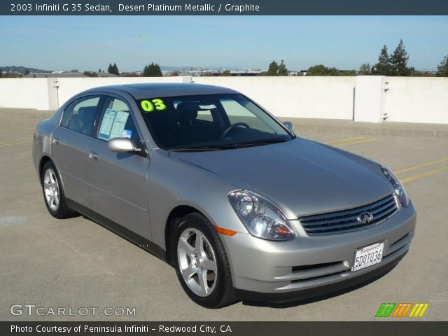 2003 Infiniti G 35 Sedan in Desert Platinum Metallic