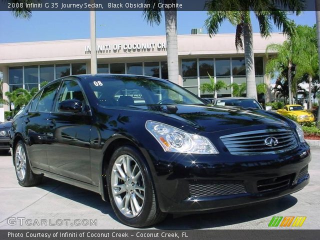 2008 Infiniti G 35 Journey Sedan in Black Obsidian