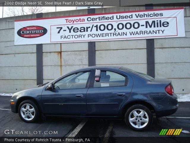 2002 Dodge Neon SE in Steel Blue Pearl