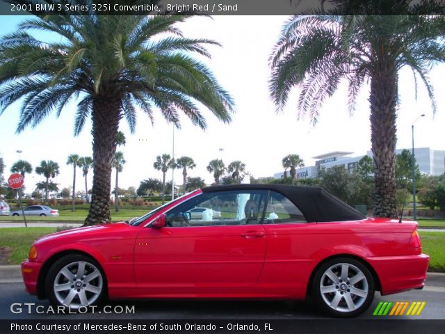 2001 BMW 3 Series 325i Convertible in Bright Red