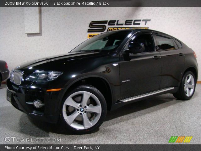 2008 BMW X6 xDrive50i in Black Sapphire Metallic