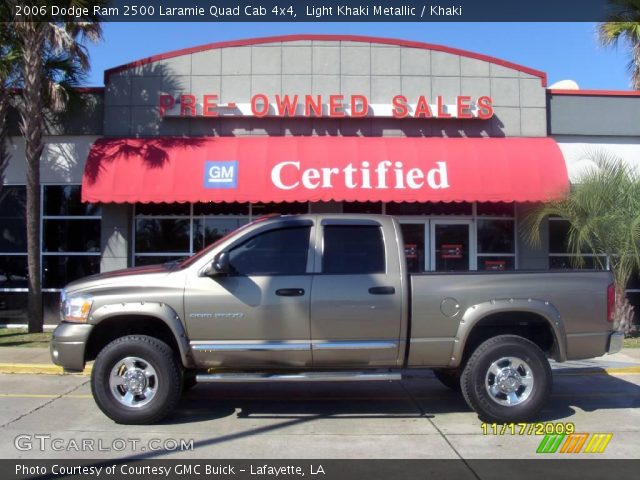 2006 Dodge Ram 2500 Laramie Quad Cab 4x4 in Light Khaki Metallic