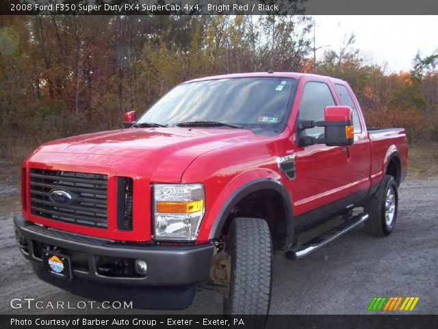 2008 Ford F350 Super Duty FX4 SuperCab 4x4 in Bright Red