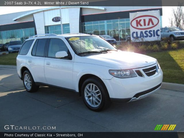 2007 Saab 9-7X 4.2i in Winter White