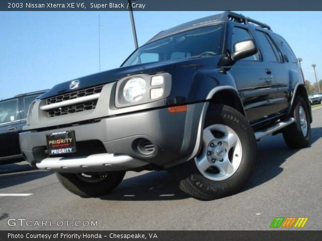 2003 Nissan Xterra XE V6 in Super Black