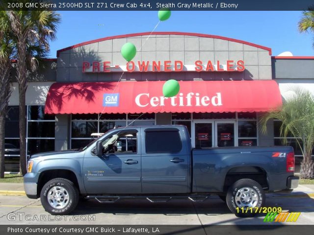 2008 GMC Sierra 2500HD SLT Z71 Crew Cab 4x4 in Stealth Gray Metallic