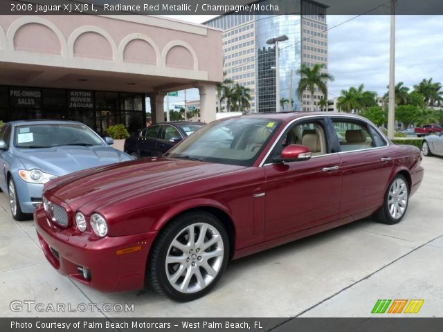 2008 Jaguar XJ XJ8 L in Radiance Red Metallic